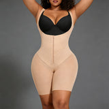 Waist Trainer Shaping Bodysuit with 2-Side Compression Straps, Tummy Control, Hip Lifting, Slimming Fit, Body Sculpting Underwear
