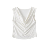 Swing collar vest