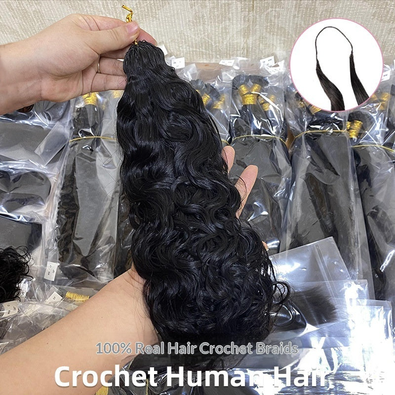 Crochet Wig Human Hair Crochet Hair Human-hair Wig