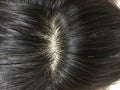 Full-handed weaving human hair delivery hand-woven hand-woven human hair top hand-crocheted real hair piece diamond net hair block