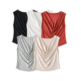 Swing collar vest