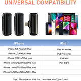Charging case wireless lavalier microphone 1-to-2 live broadcast 2.4G noise cancelling microphone