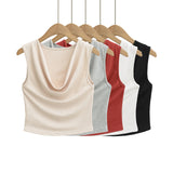 Swing collar vest