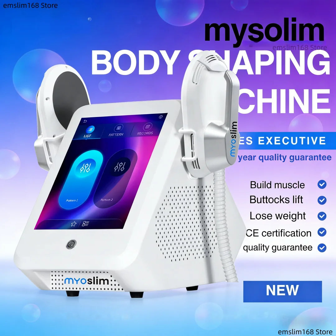 Professional EMS Machine EMS Body Slimming Muscle Stimulation Lose Weight Sculpt Therapy 4 Handle Pelvic Buttock Fat Burner