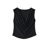 Swing collar vest
