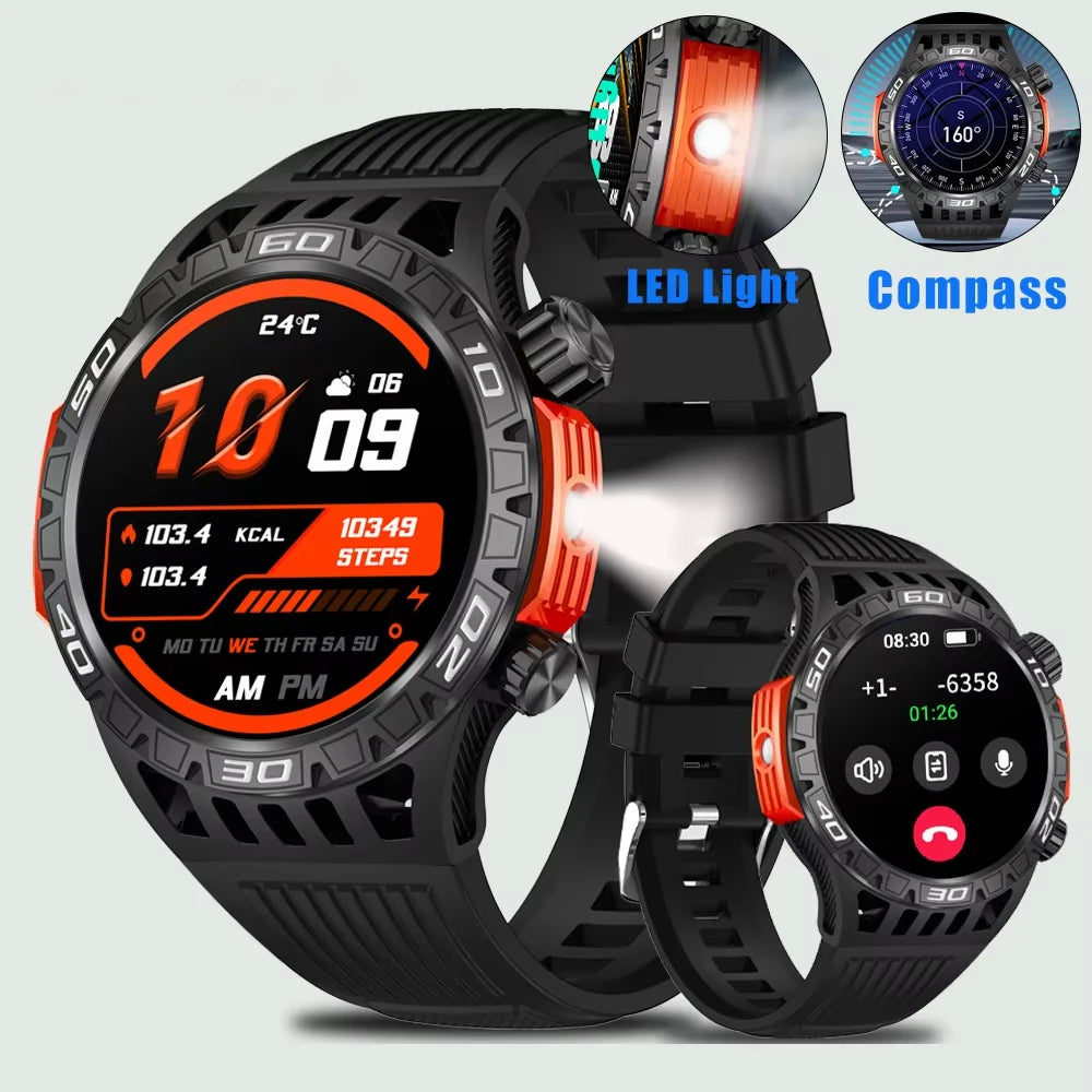 SENBONO HT22 Sports Smart Watches Men 1.46'' HD Big Screen 450mAh Large Battery BT Calling Compass Outdoor Men Smartwatch Sport - Electrosphere South Africa