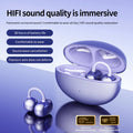 S618 Earclip Earphones Wireless Blue-tooth 6.0 Headphones with Mic, 38H Play, Noise Cancellation, Waterproof, Sports Ear Buds image 2
