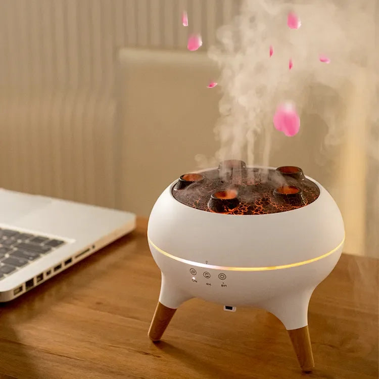 New Arrival 250ml Ultrasonic Flame Aroma Diffuser Jellyfish Spray Humidificador with Remote Control for Desktop Car & Hotel - Electrosphere South Africa