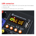 EYK EMC-G04 Audio Mixing with UHF Wireless Microphone 4 Channel Stereo Mixer Console Bluetooth USB for DJ Karaoke PC Record