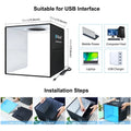 PULUZ 40cm Photo Studio Light Box with USB LED Lights