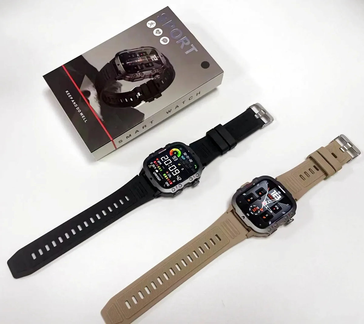 Fashion Outdoor Sports Smartwatch QX11 Health Touch Fitness Tracker 3ATM Waterproof Digital Smart Watches for Men - Electrosphere South Africa