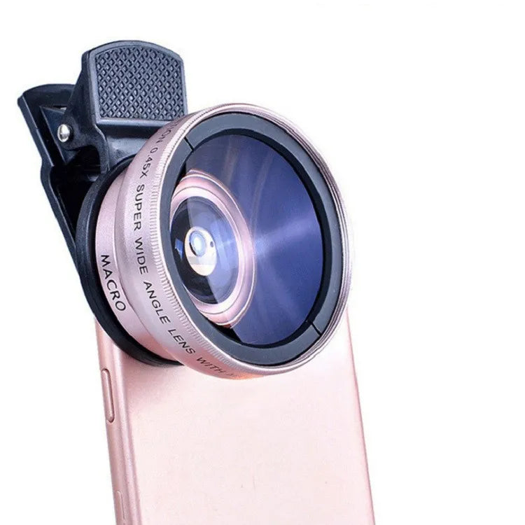 2 Functions Mobile Phone Lens 0.45X Wide Angle Len & 12.5X Macro HD Camera Lens Universal For iPhone Android Phone Smartphone - Electrosphere South Africa