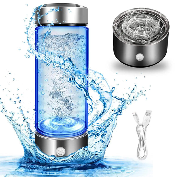2024 New Product Idea Portable H2 Hydrogen Rich Water Ionizer Maker Cup Superior Materials Hydrogen Water Electric Battery USB