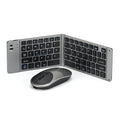 Wireless keyboard and mouse suit Bluetooth folding keyboard for mobile phone tablet laptop desktop computer built-in charging image 5