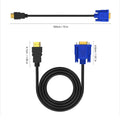 HDMI to VGA Adapter Cable with Audio Support