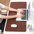 Skin-feeling Crazy Horse Leather Table Mat Pattern Mouse... image 2