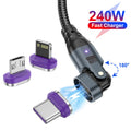 USLION 240W Magnetic USB-C to C Data Cable