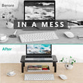 Cross-Border Monitor Computer Stand, Adjustable Height Laptop Desktop Base, Storage Rack, Height-Increasing Stand