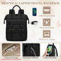Multi-Compartment Backpack 15.6inch Laptop Bag USB Interface Short Trip Business Trip Durable and Waterproof image 3