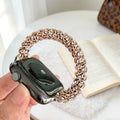 Suitable for Apple Watch Ultra Leopard Print Phone Strap Hair Tie iWatch Se Women's Watch Strap