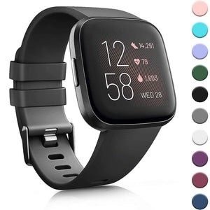 For Fitbit Versa/Versa 2/VersaLiteSE monochrome silicone...