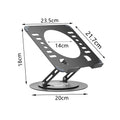 Laptop Stand 360-degree Rotating Adjustable Lifting Bracket Portable Storage Office Tablet Support image 3