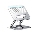 All-metal laptop bracket carbon steel 360-degree rotating foldable lifting desktop flat support frame image 5