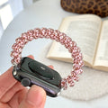 Suitable for Apple Watch Ultra Leopard Print Phone Strap Hair Tie iWatch Se Women's Watch Strap