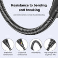 USLION 240W Magnetic USB-C to C Data Cable