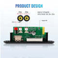 Bluetooth 5.0 Decoder Board MP3 Player 50W Amplifier Wireless Music Audio Player FM Radio Module USB Hands-free for Car Speaker