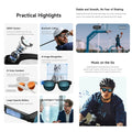 2026 New Smart Glasses  8MP Camera WiFi Bluetooth Touch Control IP65 Waterproof AI Translation Noise Cancelling AI Glasses Women image 2