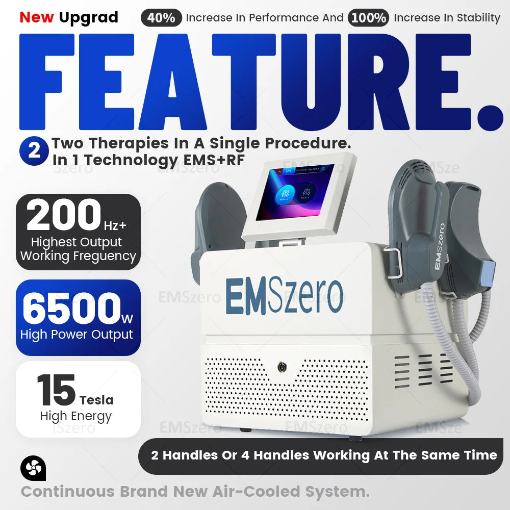 EMSZERO PRO 6500W NEO Hi-emt EMS+EMT/RF Slimming Machine Nova Body Sculpting EMS Pelvic Muscle Stimulator EMSzero Salon