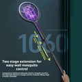 Rotating Head Bug Zapper Racket Automatic Mosquito Swatter Rechargeable Electric Fly Swatter Fly Killer and Mosquito Trap Lamp