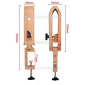 Foldable Wooden Clamp Adjustable Wood Leather Craft Hand Stitching For Pony Lacing Sewing DIY Tools Lacing Sewing DIY Tools