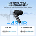 HAYLOU Mori Pro ANC Bluetooth 5.4 Earphones 43dB Active Noise Cancellation Earbuds 6 Mic Wireless Headphones 28H Battery Life