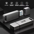 16TB USB 3.2 Metal Flash Drive - High-Speed Storage
