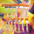 12pcs Nylon Paint Brush Watercolor Paint Brushes Smooth Wooden Handle Drawing Paint Brushes For Acrylic Oil Painting Art Supplie