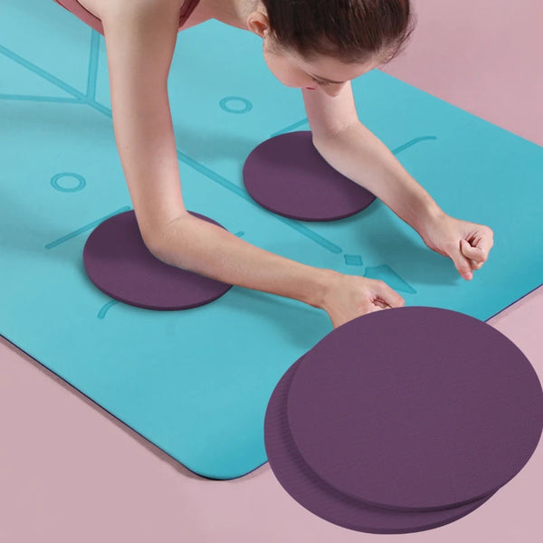 Yoga Knee Pads 2 Pack, Yoga Knee Cushion Thick Exercise Pads for Knees Elbows Wrist Hands Head Foam Pilates Kneeling Pad