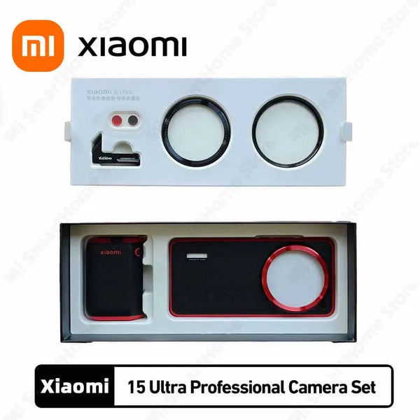 Original Xiaomi 15 Ultra Photography Kit Camera Kits Wireless Photography Len Handle Lmage PU Leather Case Filter Ring