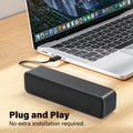 Mini Speakers Plug and Play USB Powered Soundbar Desktop Speaker Wired Computer Sound Box for TV Desktop Laptop Computer Speaker
