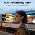 HAYLOU Mori Pro ANC Bluetooth 5.4 Earphones 43dB Active Noise Cancellation Earbuds 6 Mic Wireless Headphones 28H Battery Life