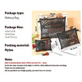 Makeup Bag Outdoor Personalized Transparent Nylon Mesh Cosmetic Bags Pouch Travel Organizer Zipper Beach Makeup Women's Purse