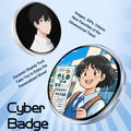 GIF Dynamic Anime DIY Trendy E-Badge Photo Player Digital Display Badge Game Cycling Warning Adaptation Kids Boy Gift image 1