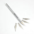 Exacto Knife Style 5 Blades Multi Tool for Crafts Carving Phone Film Cutting Pen Utility Paper Circuit Board Manual Model Knife
