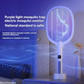 4000V Rechargeable Electric Fly Swatter - USB-C Handheld Bug Zapper with Detachable Design & Auto-Tap Mode for Indoor/Outdoor!
