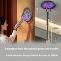 Rotating Head Bug Zapper Racket Automatic Mosquito Swatter Rechargeable Electric Fly Swatter Fly Killer and Mosquito Trap Lamp