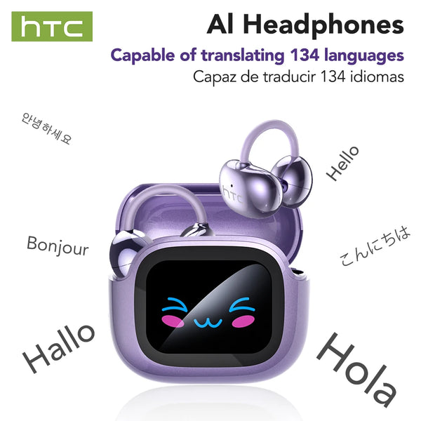 AI Real-Time Translator TWS Earbuds - Bluetooth 6.0 HiFi Sound