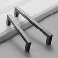 Modern Cabinet Handles Kitchen Door Handles Drawer Knobs Aluminum Alloy Wardrobe Door Handles Brushed Modern Style Hardware