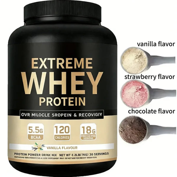 Whey Protein Powder White Muscle Growth Exercise Health Product Suitable for Gym Exercise Recovery Milkshake Vanilla Flavor