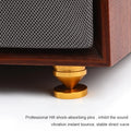 ERUMPENT 4PCS HiFi Speaker Stand Feet Foot Pad High Quality Shock-absorbing Pins Aluminium Alloy Metal Foot Pads for Sound Box